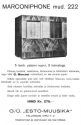 Marconi 222 reklaam 1937